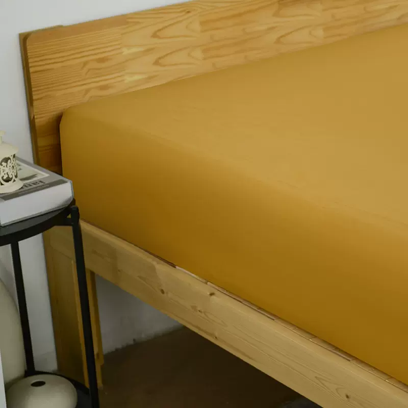 棉麻床垫保护套家用床罩轻奢定制外贸水洗麻棉床笠加高单件批发