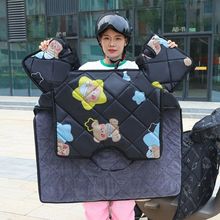 新款电动车挡风被冬季加厚防水肩膀保暖护肩护膝斗篷式特厚挡风被