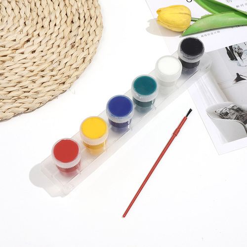 Cross-border 12-color body 25ml art watercolor poster paint set washable children DIY finger painting paint