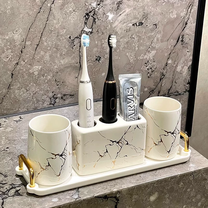 Elite toothbrush for home use, mouthwash, set, high-quality style, light luxury style