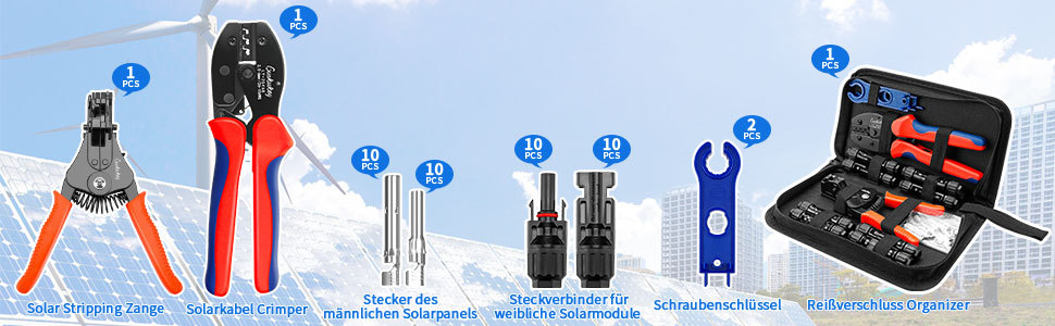 Crimpwerkzeug abisolierzange mc4 Satz