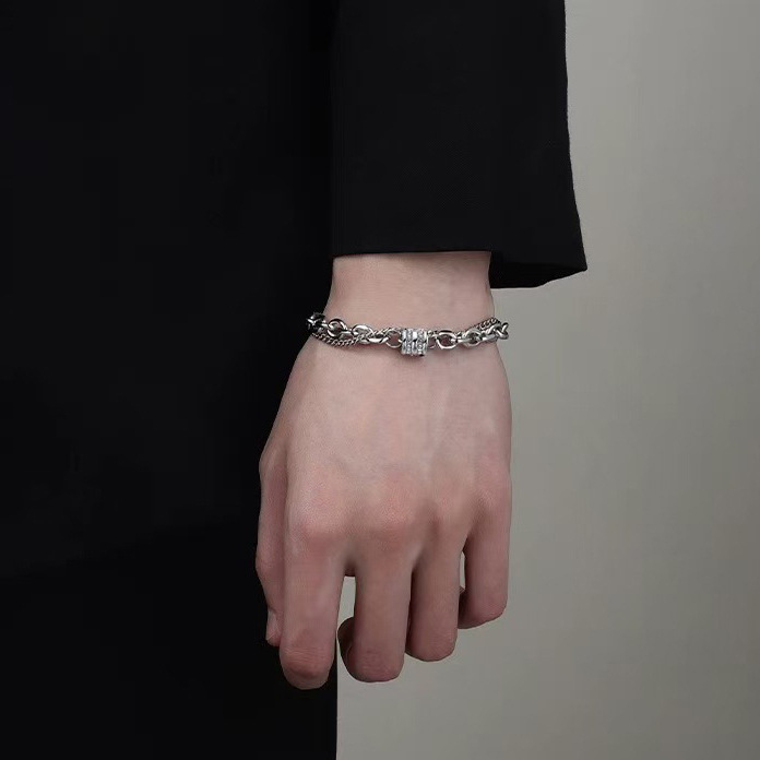 Double Layer Diamond Bracelet For Men And Women Personalized_voghion.com