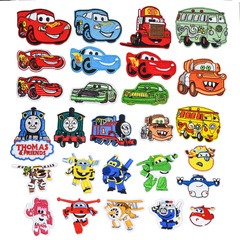 Factory direct supply of cartoon Cars embroidery cloth patch for children's clothing DIY patch patch Feixia