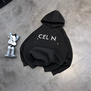 即墨潮牌卫衣秋冬季烫钻 CEL简约字母连帽卫衣休闲宽松情侣款新款