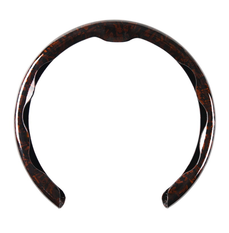2025 new 5D headband forged carbon maple pattern card type car steering wheel cover factory direct sales of a generation of hair