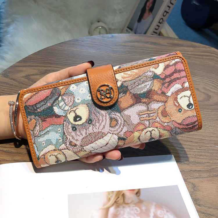 Dames lederen kaarthouder clutch portemonnee voor telefoon geld_voghion.com