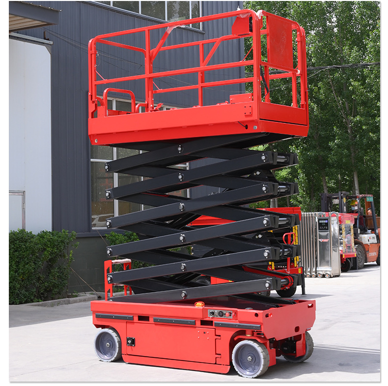 Self-Propelled Lift Platform, Small Aerial Work Vehicle, Outdoor High-Altitude Work Vehicle, Electric Scissor-Type Self-Propelled Lift Platform