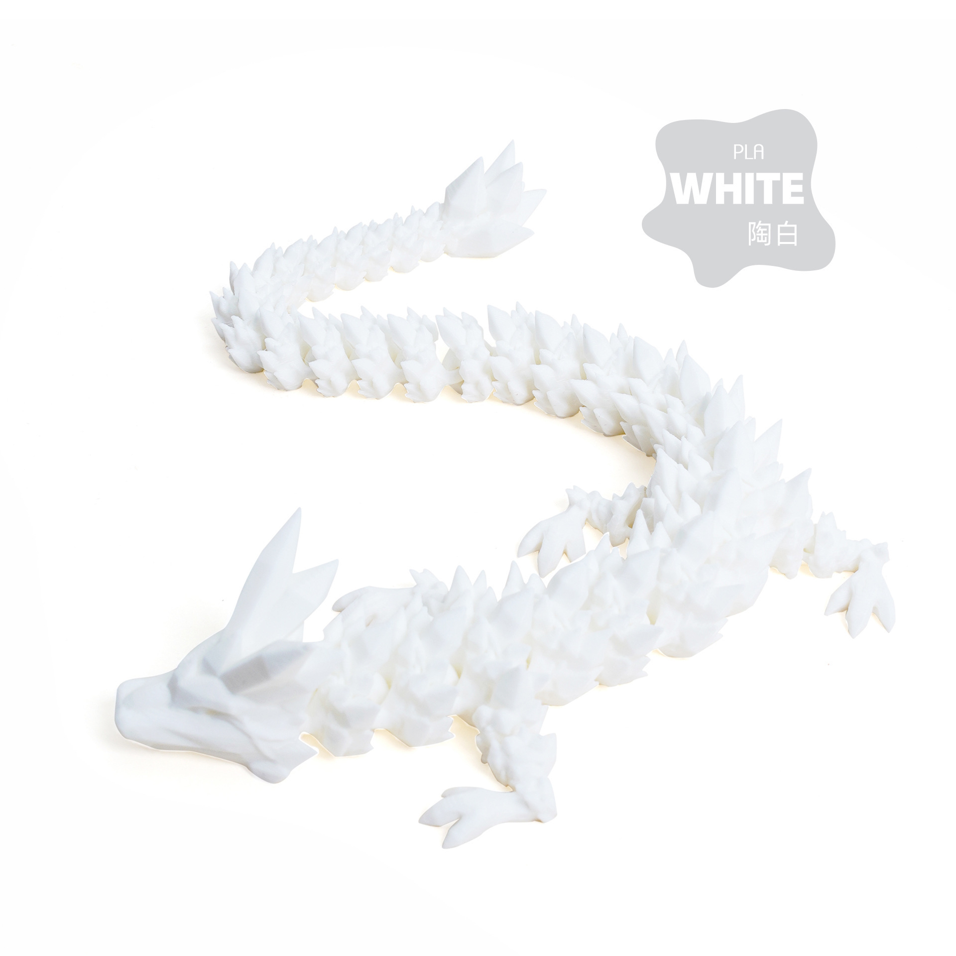 Impresión 3D de cristal dragón ornamentos hechos a mano actividades articulares juguetes de dragón artesanías China dragón huevo al por mayor transfronterizo