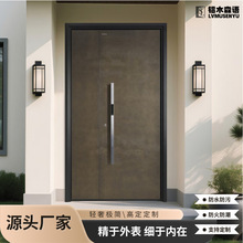 防爆铸铝门一门一景入户门子母门别墅大门双开门进户门铜门防盗门