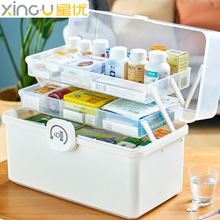 药箱家庭装药品收纳盒医药箱家用大容量健康医疗应急大号急救箱