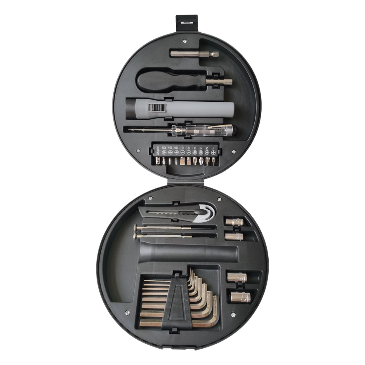 Juego de herramientas de 29 piezas con forma de neumático, creativo, para hogar