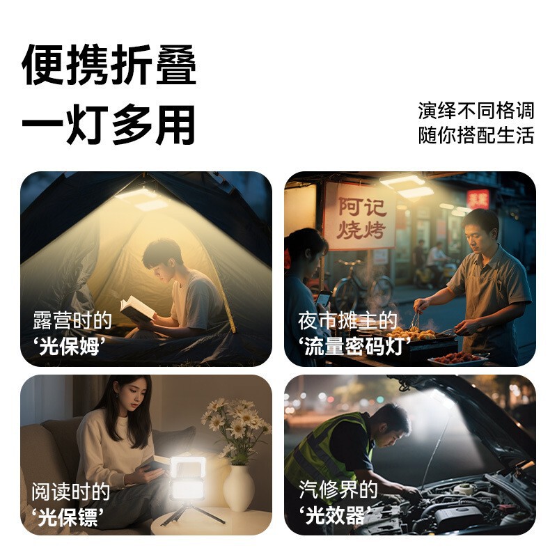 6000户外露营灯超长续航强光充电超亮帐篷灯照明灯挂式应急野营灯|undefined