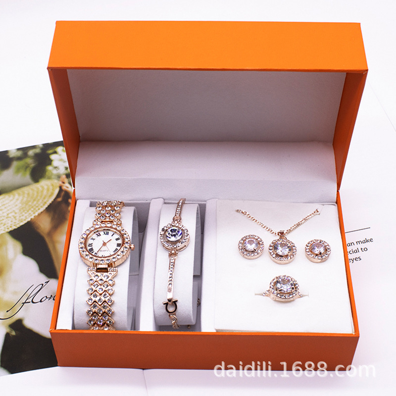 Ladies watch 2021 new five-piece set for...