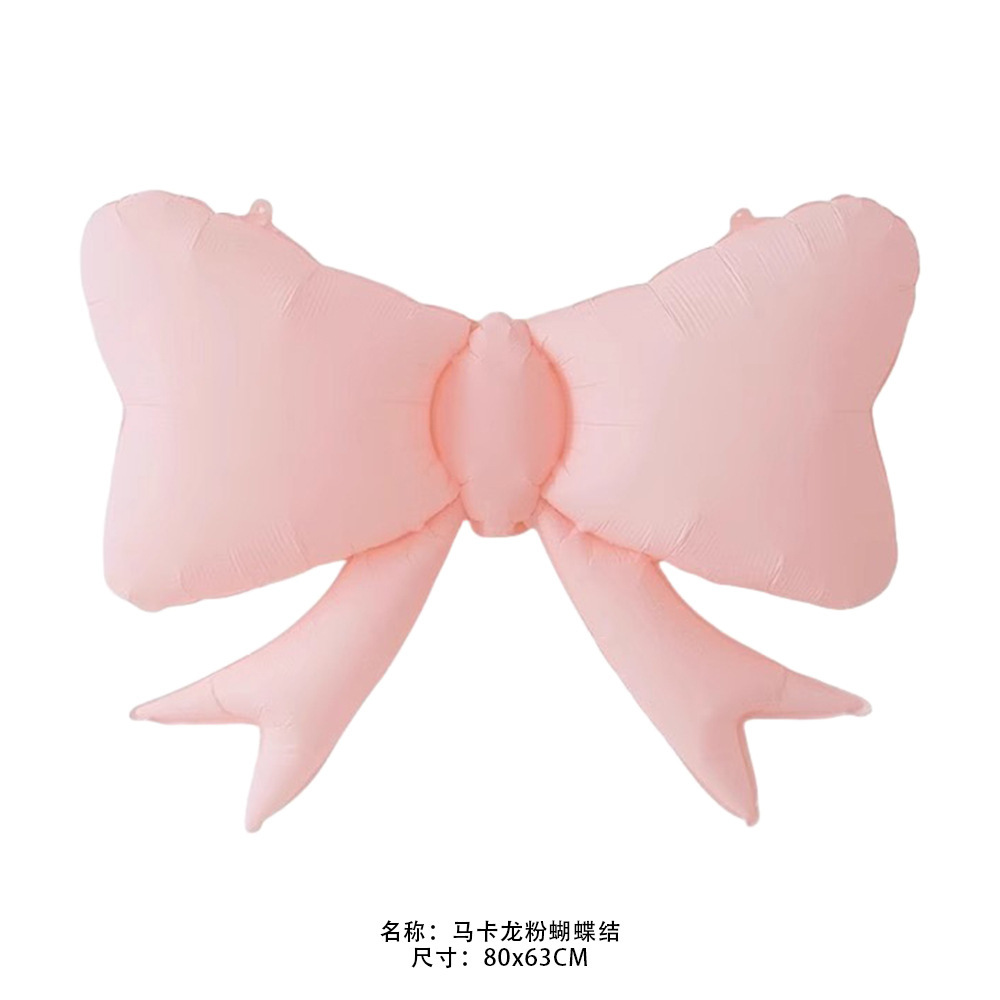 马卡龙粉色蝴蝶结