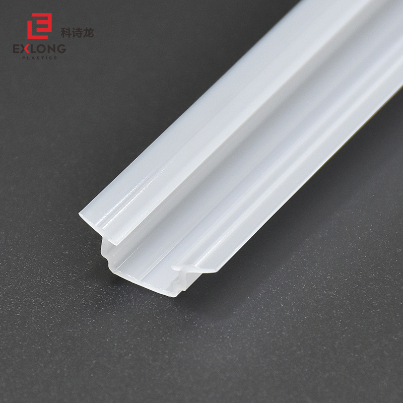 高难度PC异形灯罩挤出型材橱柜线条灯长条塑料开模定制线型灯罩