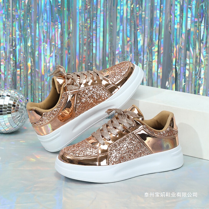 Thick-Soled Sequin Trendy Fashion Sneakers, Height-Increasing Casual Sports Shoes, Breathable Lightweight Outdoor Flat Shoes, Couple's Trendy Shoes Thick-Soled Sequin Trendy Fashion Sneakers, Height-Increasing Casual Sports Shoes, Breathable Lightweight Outdoor Flat Shoes, Couple's Trendy Shoes