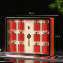 新款茶叶包装盒空盒12罐装 大红袍正山小种 可通用小罐茶包装礼盒