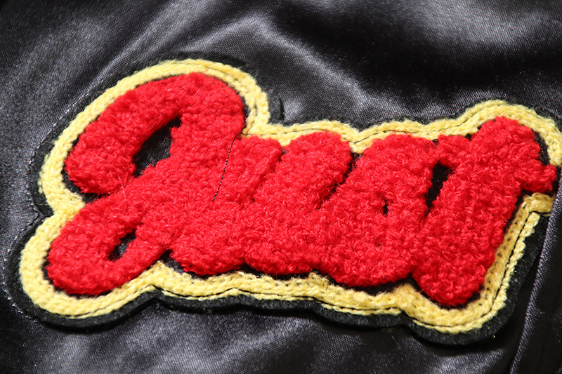 Herrenbekleidung Ins Super Hot Vintage Basketball Retro Handtuch Stickerei Flammendruck Sport Baseballuniform Herren Lederjacke_voghion.com