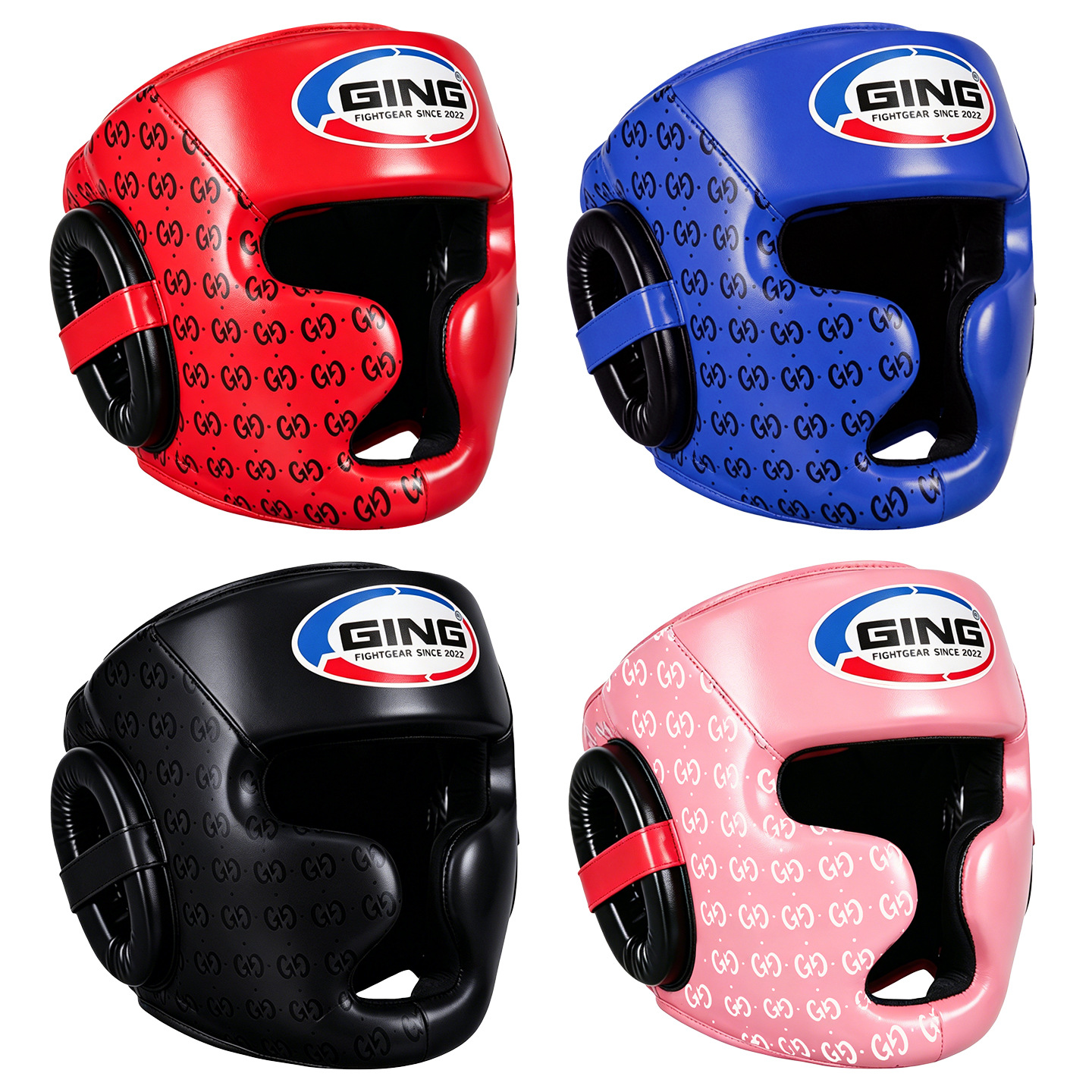 Professional boxing helmet for Sanda, Muay Thai, adult and children's Taekwondo head protection, thickened protective gear for men and women, face protection