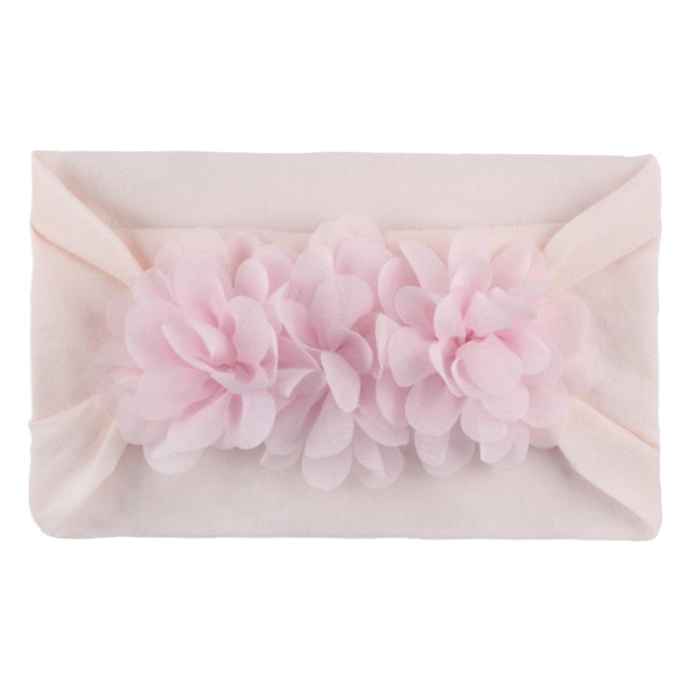 Flor de gasa accesorios para el cabello del bebé suave y cómoda banda de pelo de nylon accesorios para niños linda princesa banda de pelo