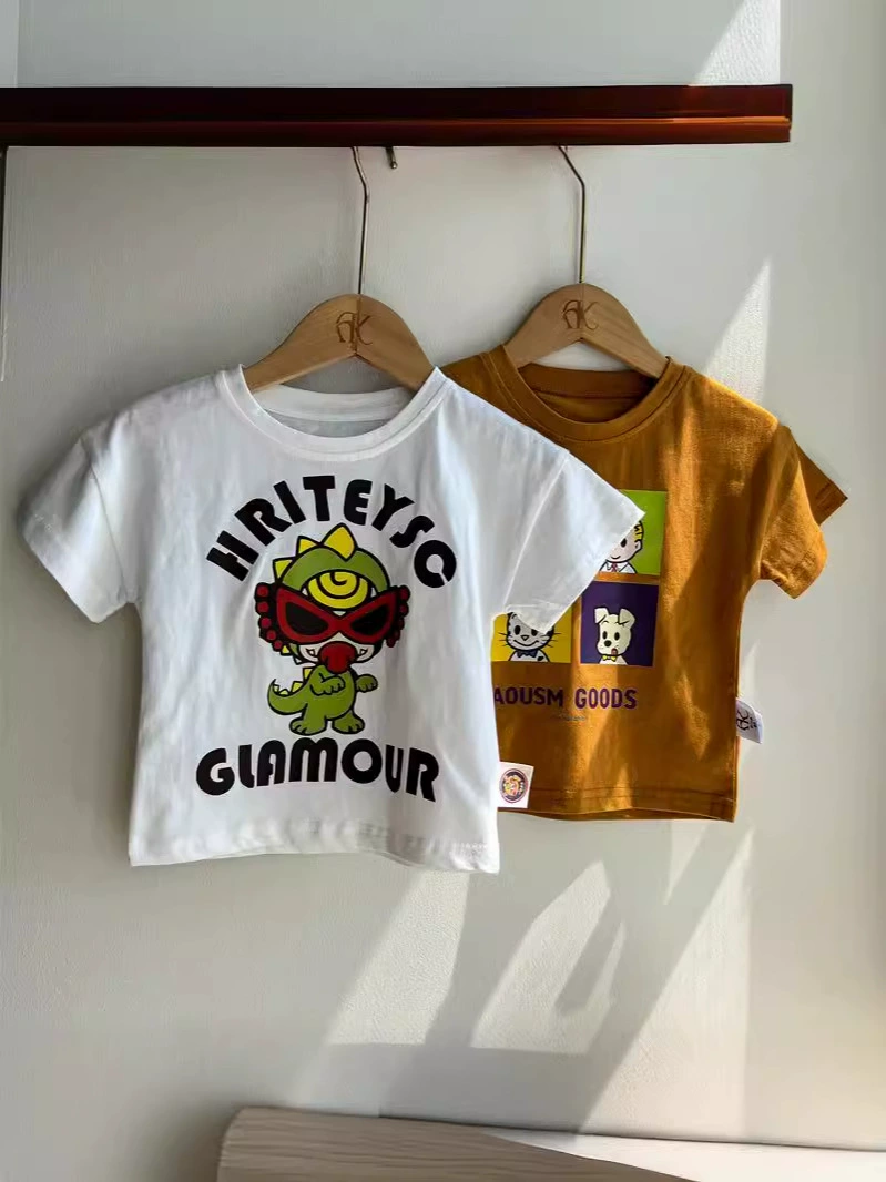 (Cross-border trading), summer children's cotton T-shirt for men and women girl's, with short sleeve