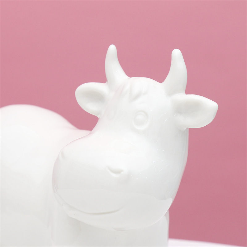 Nordic Luz de lujo creativo decoración de la Oficina de cerámica simple sala de estar decoración del hogar pasillo gabinete del vino decoración de la vaca