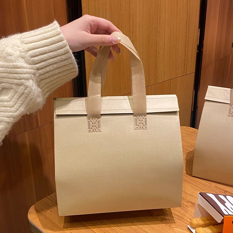 一次性外卖专用手提加厚铝箔保温袋餐饮咖啡奶茶打包袋LOGO批发