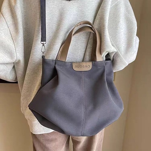 Large Capacity Tote Bag for Women, 2024 New Fashion Casual Fabric Single Shoulder Bag, Trendy This Year, Suitable for School and Commuting