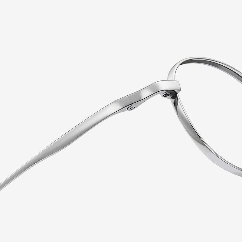 6047文芸の小さい円の枠の近視の眼鏡の女性の混陣の電気商の売れ行きの良い金の復古の知性の明るい銀色の平光の鏡の枠