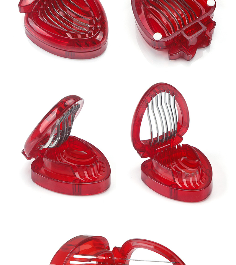 40g Weight Fruit Cutter Kitchen and drinking utensils Daily Occasion Cute Strawberry Stainless Steel Fruit Cutter