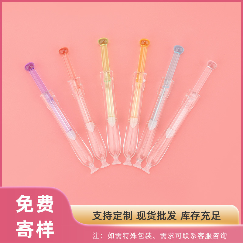高透异型管凝胶管 妇科给药器 后推式私密管一次性推注器凝胶管