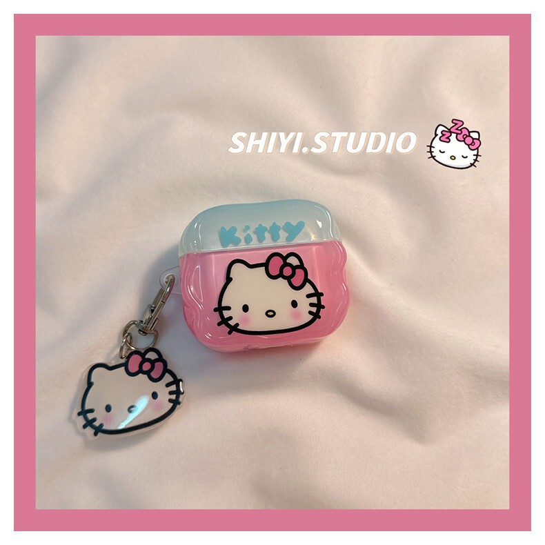 Soft and Cute Hello Kitty Suitable for AirPods Protective Cover New Ipod Apple Headphone Case Cartoon 1/2