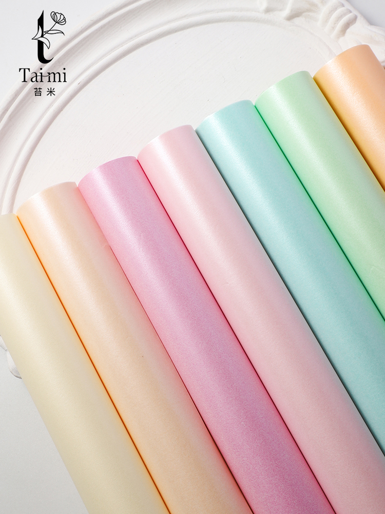 35g de papel perlado Sydney flor de flores impermeable material floral de embalaje de postre pastel de papel de horneado