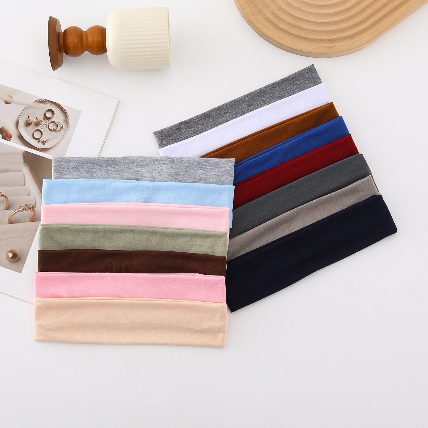 Europa y los Estados Unidos transfronterizos color caramelo deportes sudor absorción correa de verano correa de cabello correa de cabello diaria hijab de yoga correa de cabello