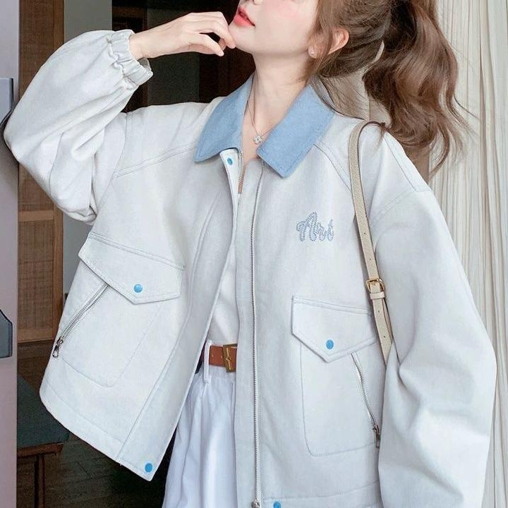 Lapel Jacket Women's Spring & Fall 2025 New Small Jacket Top High Quality Outer Casual Contrasting Color Small Fragrance