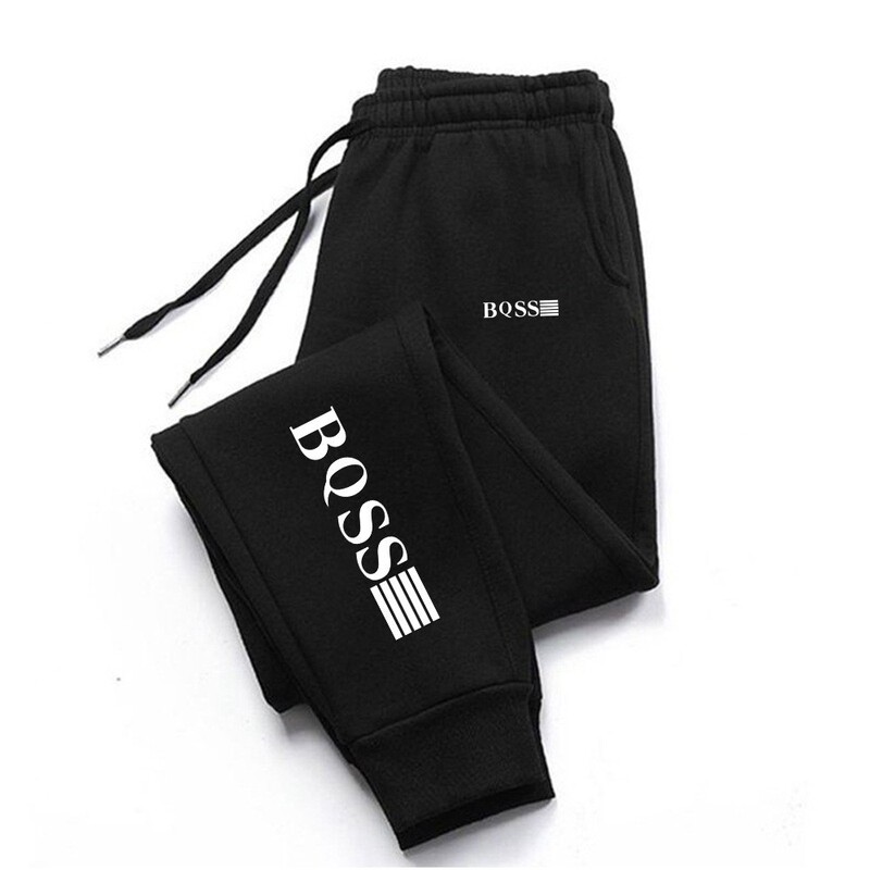 Cross-Border New Versatile Jogger Fashion Loose Sweatpants Unisex Casual Fleece-Lined Sports Pants Comfortable Fitness Long Pants