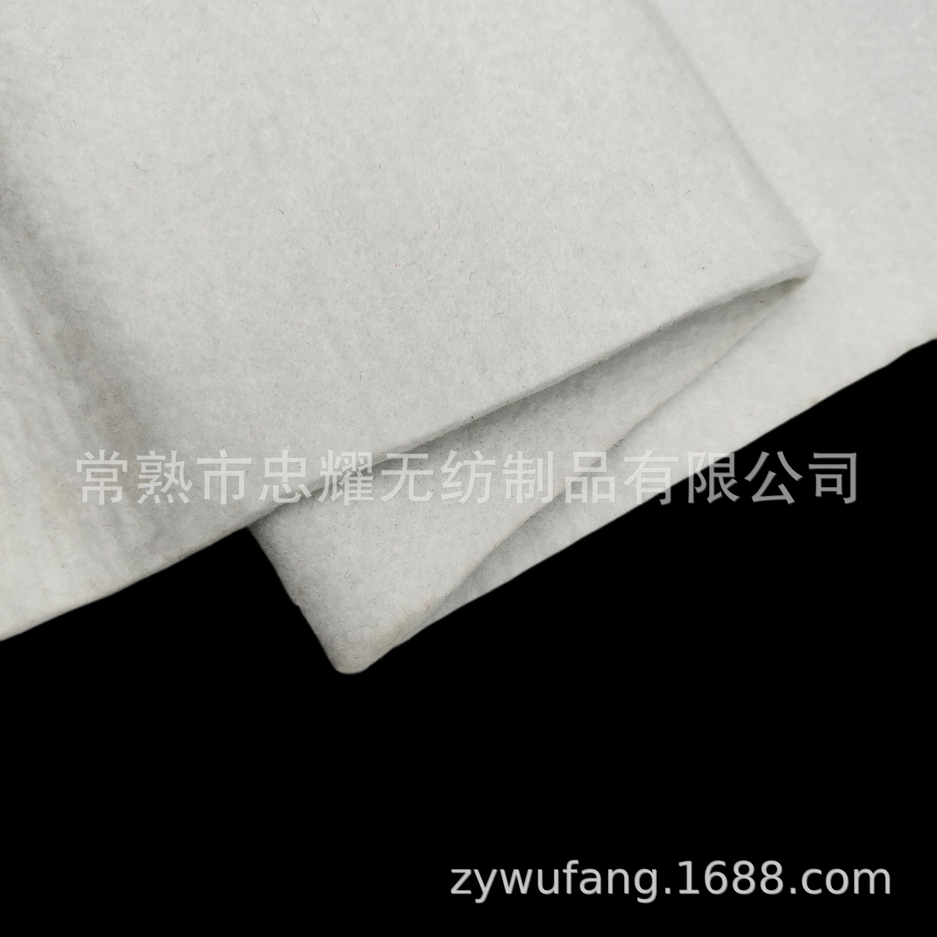 厂家批发3mm 5mm加硬加厚针刺白色无纺布内衬不织布 针刺复合毛毡