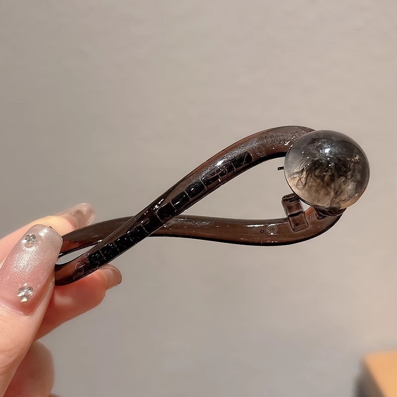 Temperamento coreano de alta gama gelatina pudín torsión clip cabello de alta calidad un clip de estilo estilo estilo de cabello