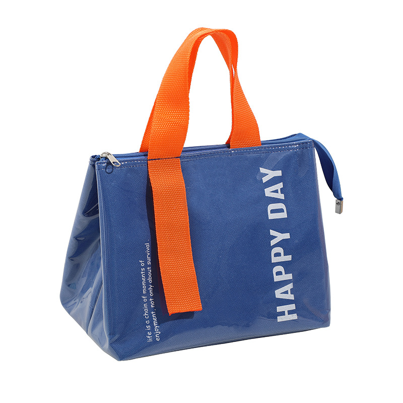 Bolsa de almuerzo portátil de PVC bolsa de almuerzo a prueba de agua bolsa de almuerzo para estudiantes de oficina bolsa de almuerzo bolsa de hielo al aire libre aislamiento térmico para llevar caja de almuerzo