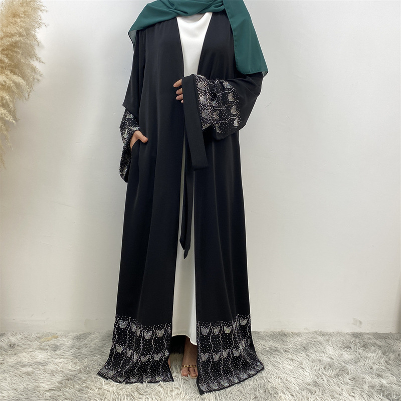 Aliexpress Ebay Amazon Cross-Border Fashion Rhinestone Cardigan Robe 1431 Aliexpress Ebay Amazon Cross-Border Fashion Rhinestone Cardigan Robe 1431