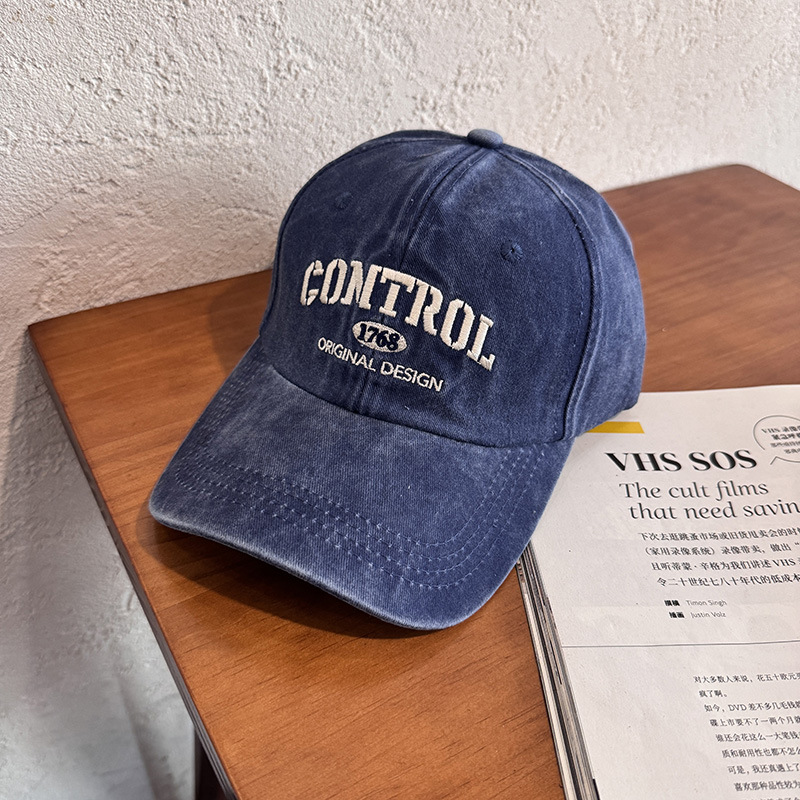 Retro americano lavado con agua hacer viejas letras punzadas gorra de lengua mujer al aire libre hombre ocio sombrero de béisbol de protección solar