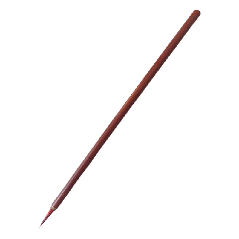 Fine brushwork hook line mouse beard fancy leaf band small red hair painting hook line writing brush drawing line White drawing traditional Chinese painting wolf brush