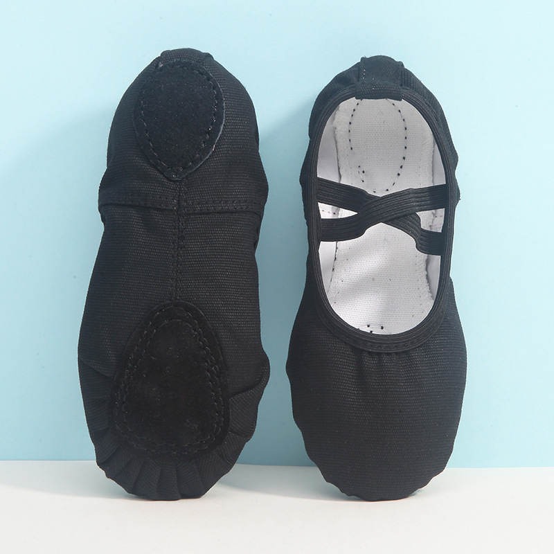Zapatos de baile para niños sin cordones zapatos de baile para adultos de ballet de fondo suave para interiores práctica de baile zapatos de yoga zapatos de garra de gato para mujeres