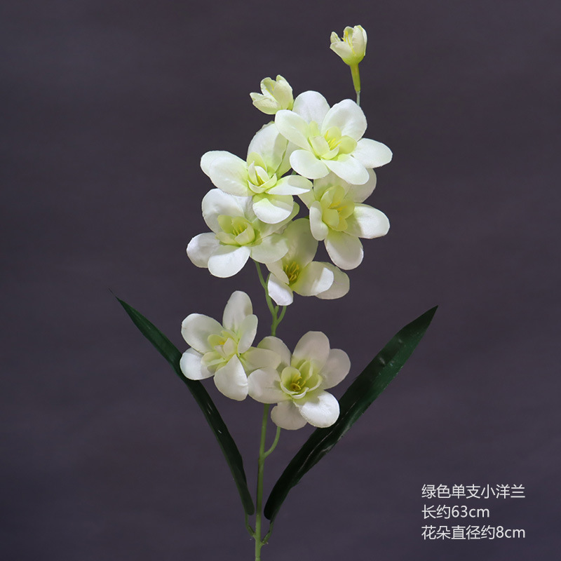 Material de flor de boda blanco brumoso artificial Misty Wedding Hall decoración camino plomo arreglo de flores techo flor artificial Flor de plástico