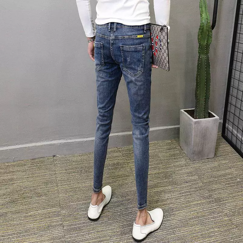 Брюки, джинсы, интернет-знаменитость, обтягивающие, slim fit