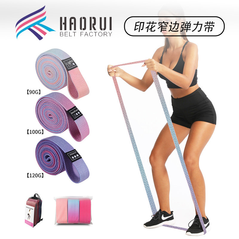 Banda de resistencia de 200*3 cm para entrenamiento de cadera, banda elástica para moldear glúteos, banda de resistencia para yoga y fitness en stock