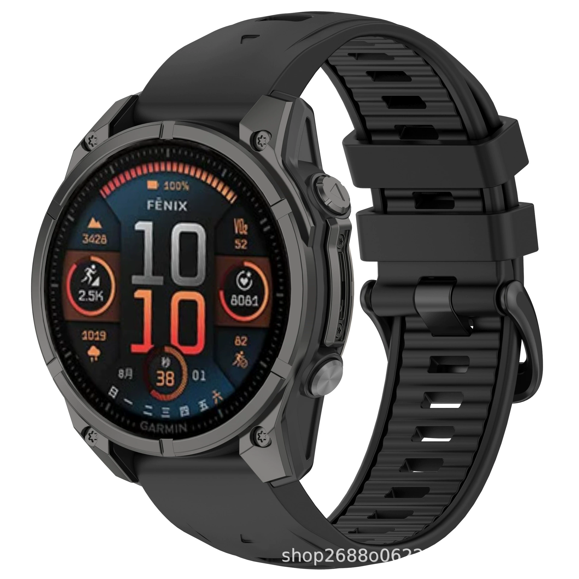Keyi is suitable for Garmin Fenix8 silicone strap Enduro3 official same strap FenixE strap