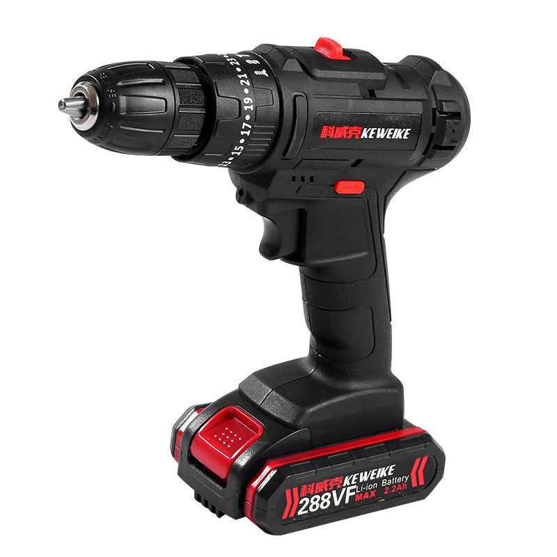 大功率冲击充电钻大功率电转手电钻充电式手枪钻家用多功能螺直销