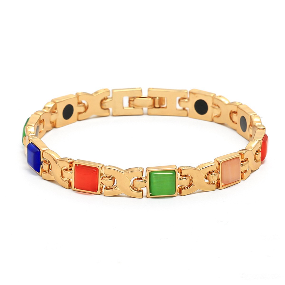 Venta de números, moda transfronteriza europea y americana, joyería de joyería de ópalo de imitación, pulsera de mujer versátil de alta gama image 3