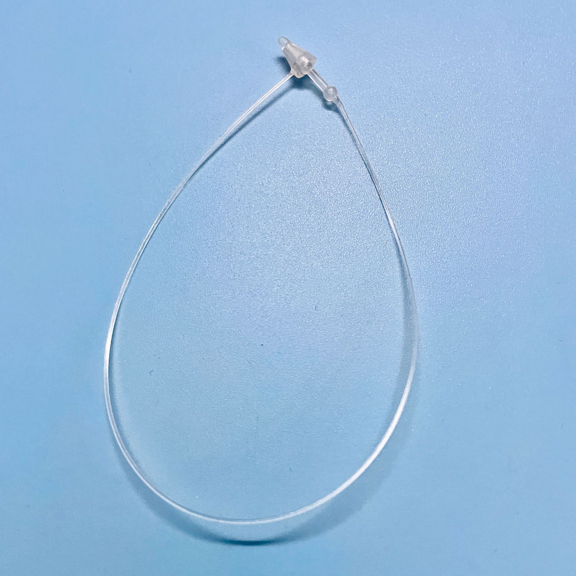 吊牌透明扁头子母扣 不露头连接绳 吊牌挂绳手穿针牛筋胶针